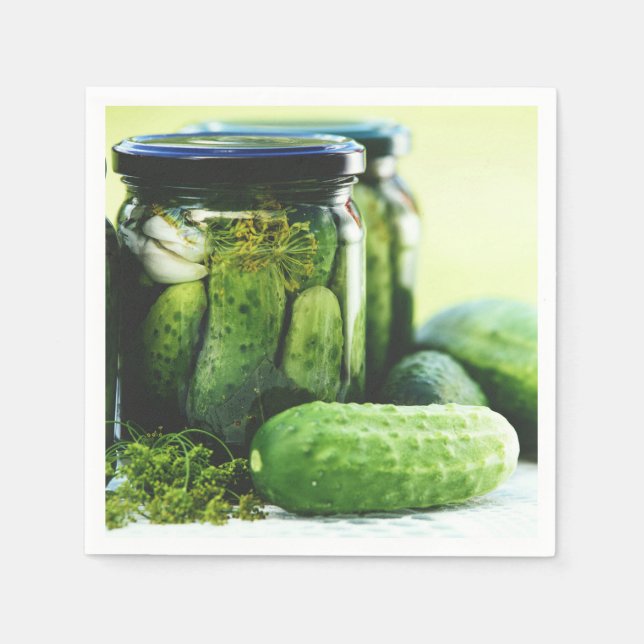 Polen Polska Gherkins polska Food Pickles Pappersservett (Framsidan)