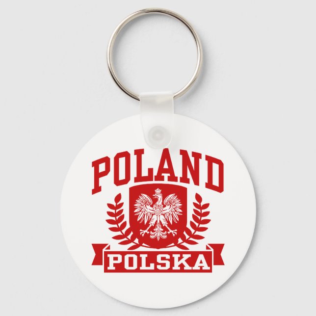 Polen Polska Nyckelring (Framsida)