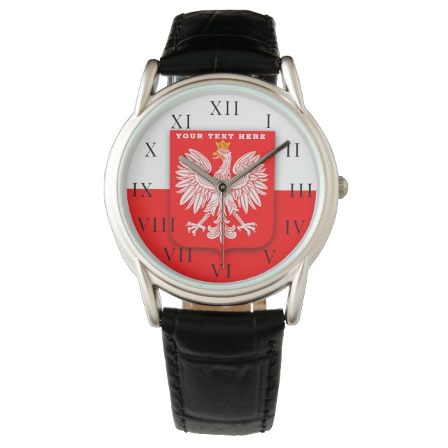 Polen Polska Polska Polski Polski Eagle Emblem Armbandsur (Framsida)