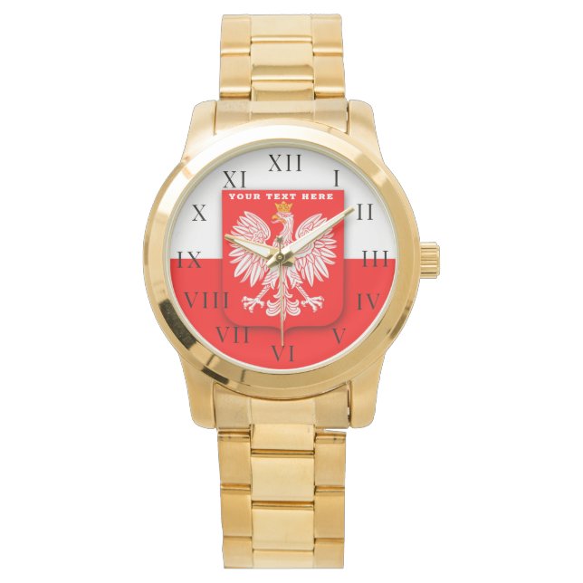 Polen Polska Polska Polski Polski Eagle Emblem Armbandsur (Framsida)