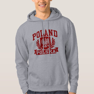 Polen Polska Tröja Med Luva