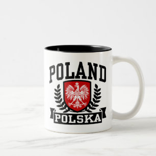 Polen Polska Två-Tonad Mugg