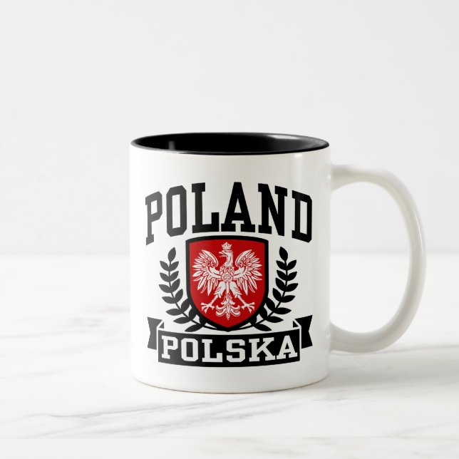 Polen Polska Två-Tonad Mugg (Höger)