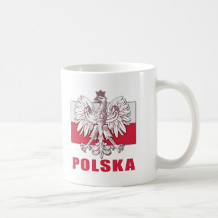 Polen Polska vapensköld Kaffemugg