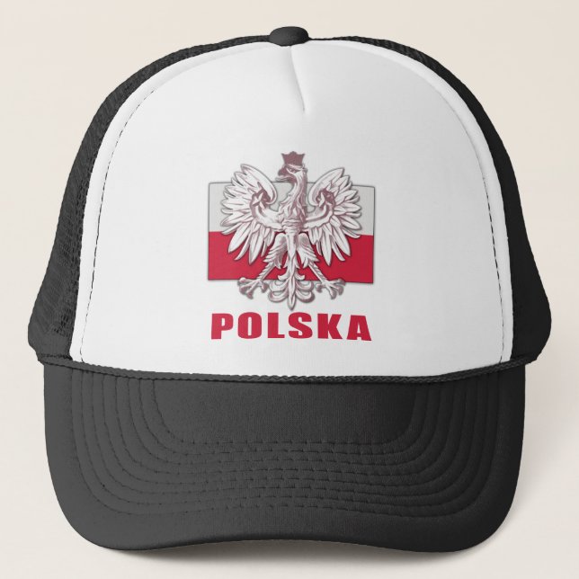 Polen Polska vapensköld Truckerkeps (Framsida)