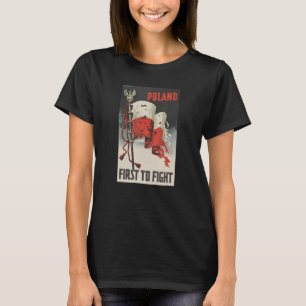 Polen Poster först att bekämpa WW2-propaganda T Shirt