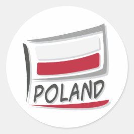 Polen Pride X Flagga Runt Klistermärke