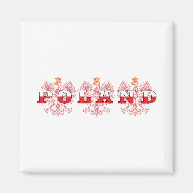 Polen Red Eagles Magnet (Framsidan)