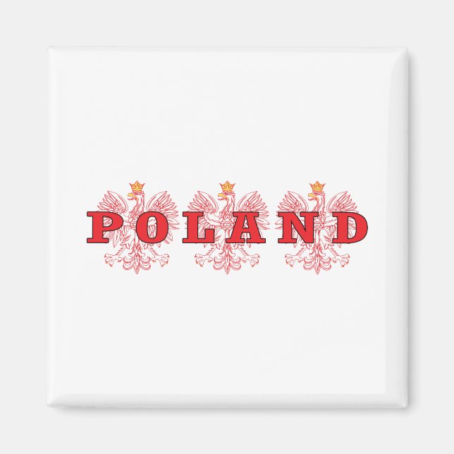 Polen Red Eagles Magnet (Framsidan)
