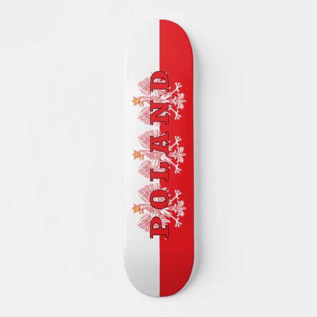 Polen Red Eagles Mini Skateboard Bräda 18,5 Cm (Framsida)
