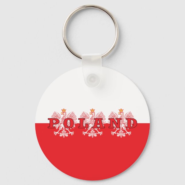 Polen Red Eagles Nyckelring (Framsida)