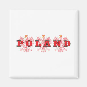 Polen röda örnar magnet