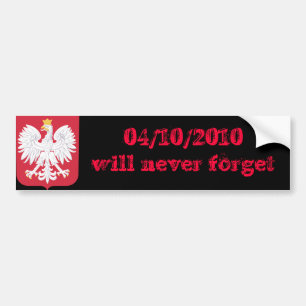 Polen ska glömmer aldrig bildekal