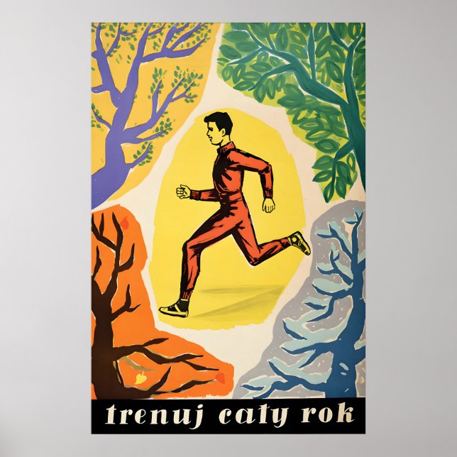 Polen Sportfrämjande affisch året runt (Framsidan)