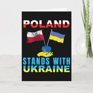 Polen Står Med Ukraina Polska Ukraina Kort