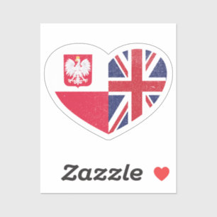 Polen, Storbritannien, Storbritannien, British Hea Klistermärken