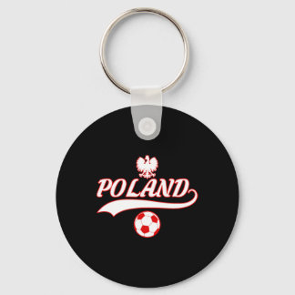 Polen Team World Fan Fotboll 2018 Jersey Cup Fan Nyckelring