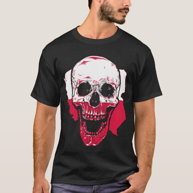 Polen Totenkopf T Shirt (Framsida)