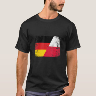 Polen Tyskland polsk Flagga Polska halv polsk pols T Shirt