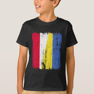 Polen Ukraina Halv Flagga Polsk Ukrainskt Kulturar T Shirt