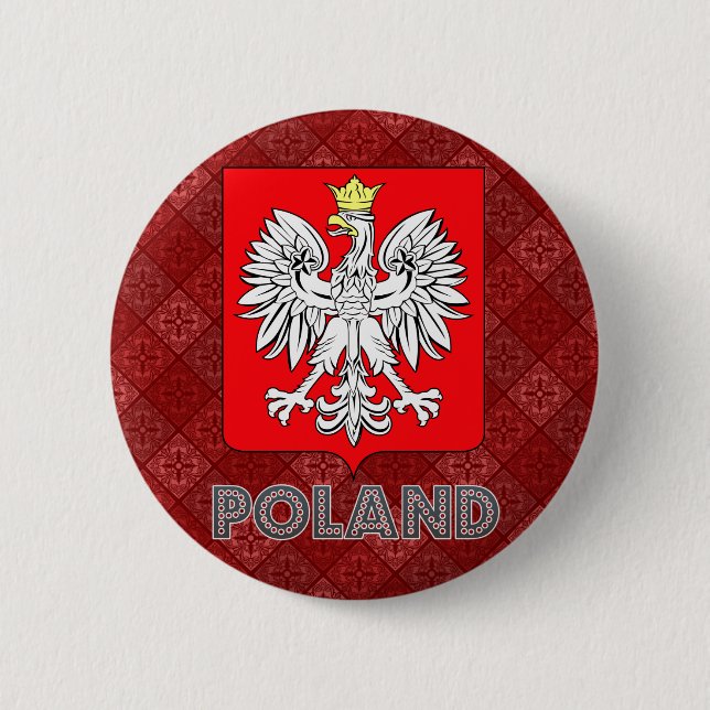 Polen vapensköld knapp (Framsida)