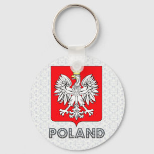 Polen vapensköld nyckelring