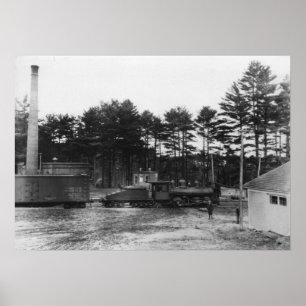 Polen Vår Railroad Poster