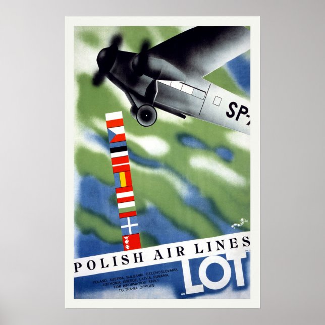 Polen Vintage resor Poster (Framsidan)