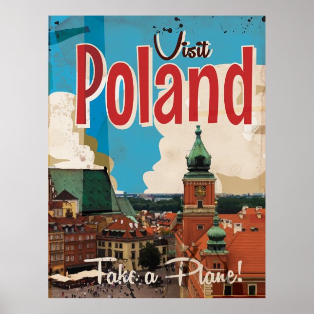 Polen Vintage resor Poster (Framsidan)