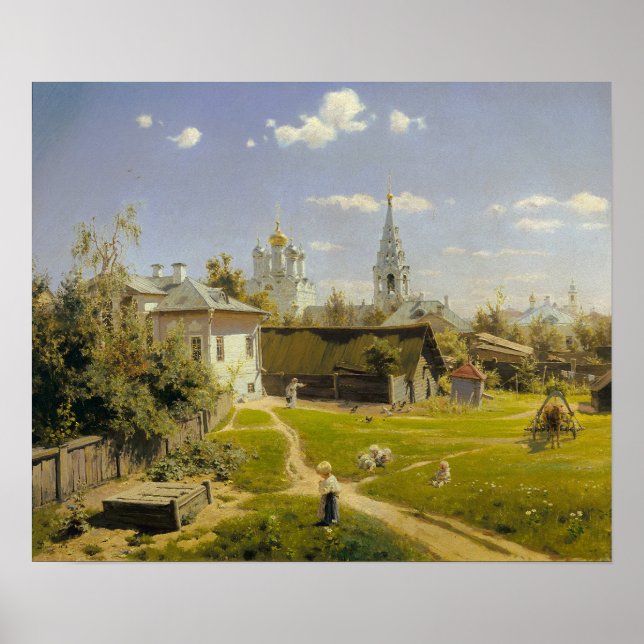 Polenov - Moskva Courtyard Poster (Framsidan)