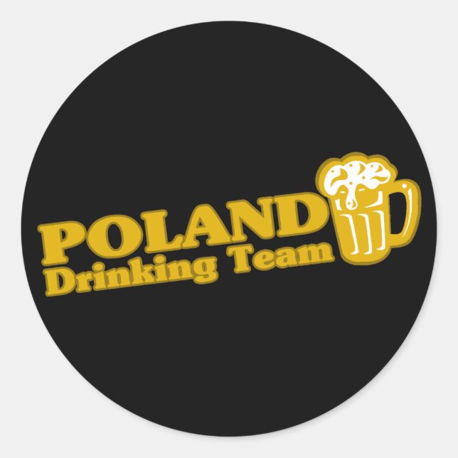 Polens drickteam runt klistermärke (Framsida)