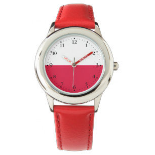 Polens flagga armbandsur