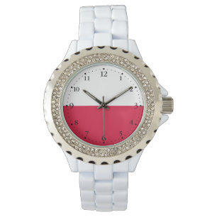 Polens flagga armbandsur