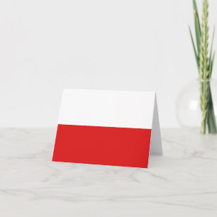 Polens flagga brevkort kort