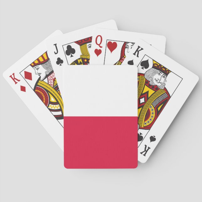 Polens flagga casinokort (Baksidan)