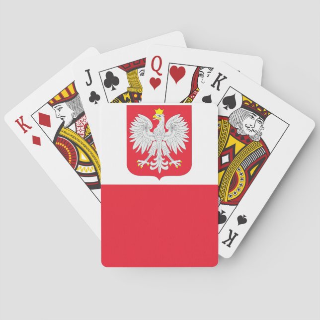 Polens flagga casinokort (Baksidan)