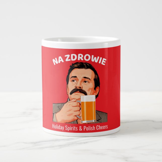 Polens flagga jumbo mugg (Framsidan)