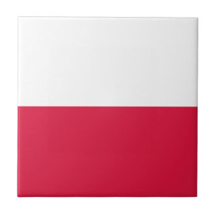 Polens flagga kakelplatta