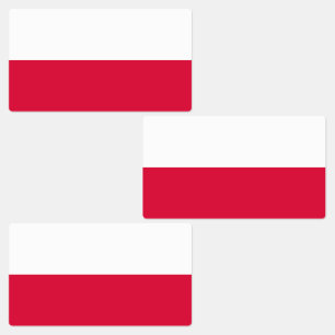 Polens flagga klistermärke