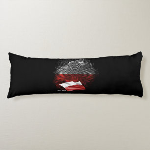 Polens flagga kroppskudde