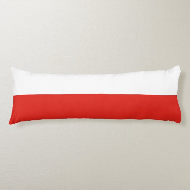 Polens flagga kroppskudde (Framsidan)