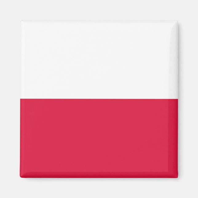 Polens flagga magnet (Framsidan)