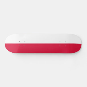 Polens flagga mini skateboard bräda 18,5 cm