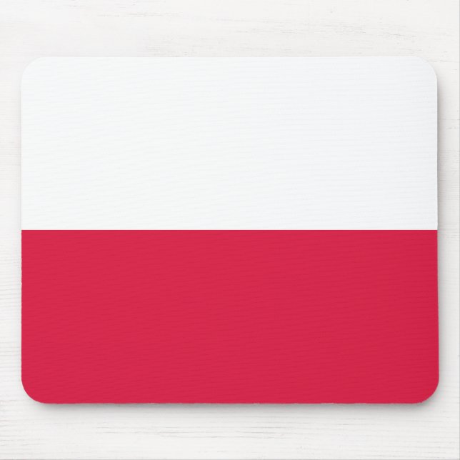 Polens flagga musmatta (Framsidan)