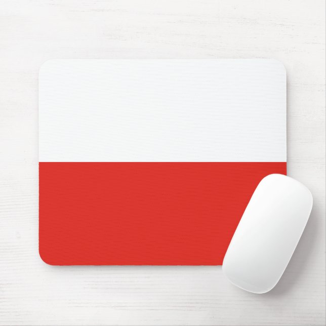 Polens flagga musmatta (Med mus)