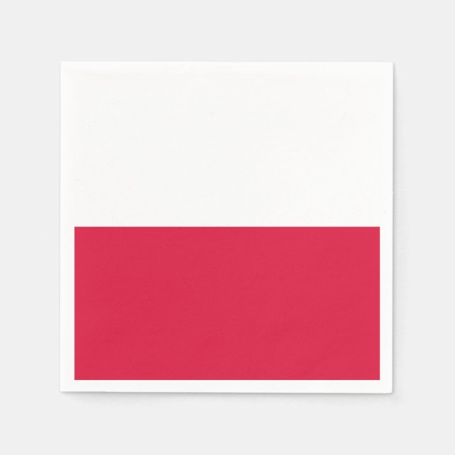 Polens flagga pappersservett (Framsidan)