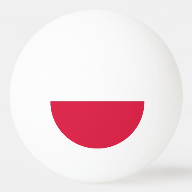 Polens flagga pingisboll (Framsidan)