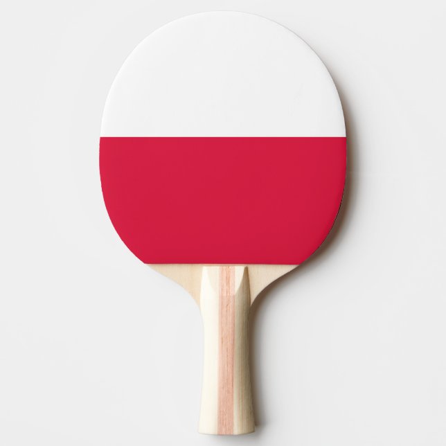Polens flagga pingisracket (Framsidan)