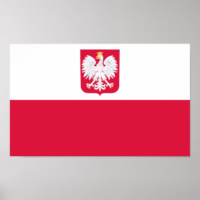 Polens flagga poster (Framsidan)