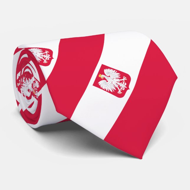 Polens flagga slips (Rullad)